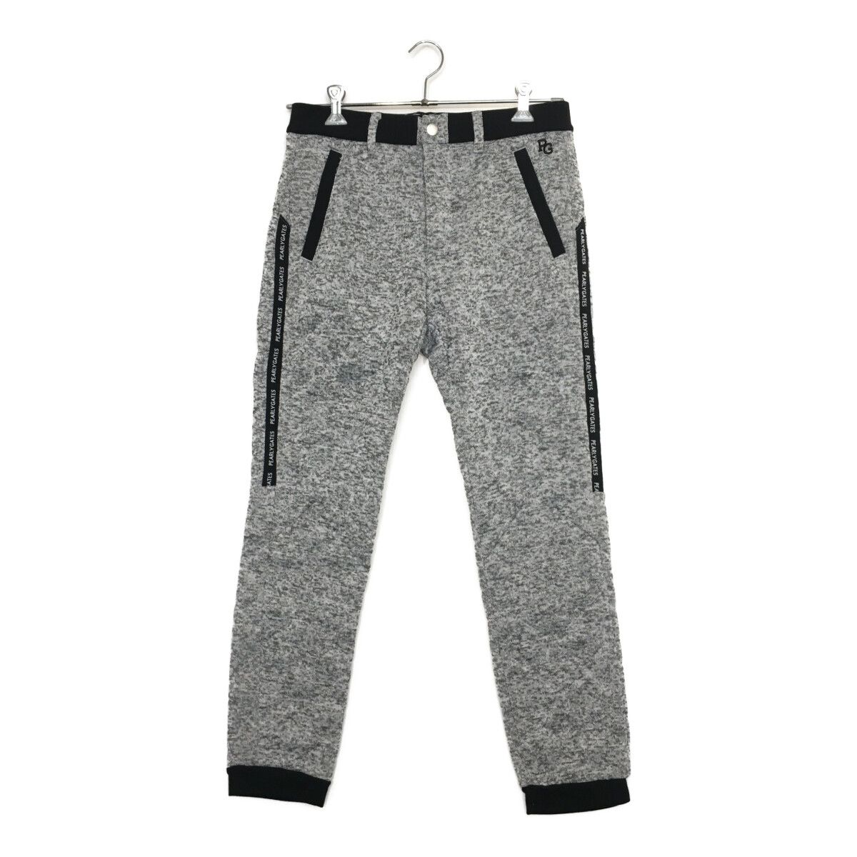 メンズ パーリーゲイツ PEARLY GATES ジョガーパンツ 4 M グレー×黒 ニット地