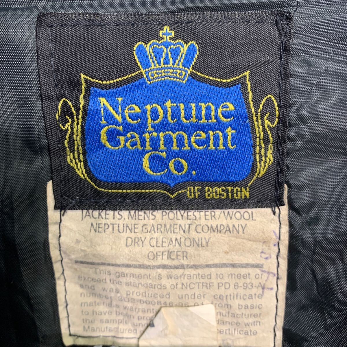 Neptune Garment Co. ブルゾンジャケット L 程 ブラック ジップアップ 