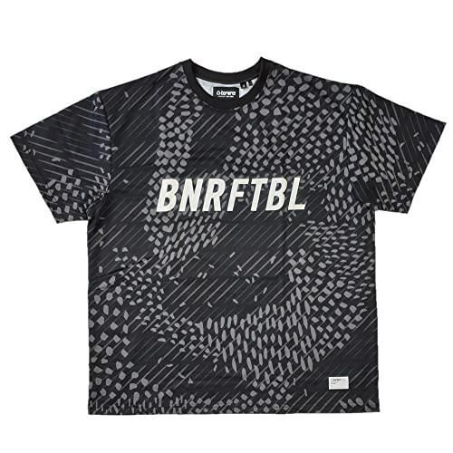 ボネーラ(bonera) サッカー・フットサル 昇華ワイドスウェットTシャツ Mサイズ ブラック BNR-SW045T
