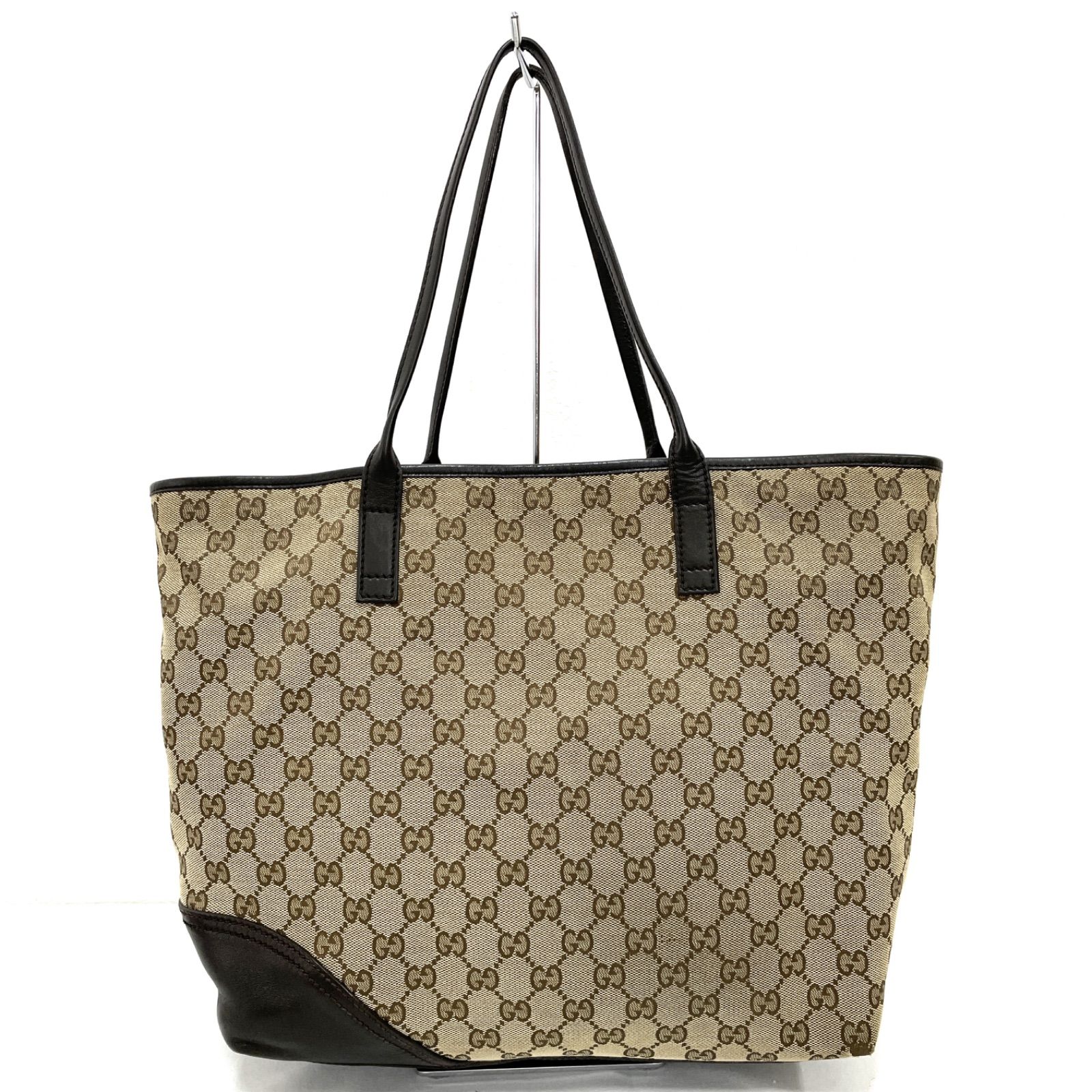 GUCCI GGキャンバス ニューブリット トートバッグ ブラウン 169945