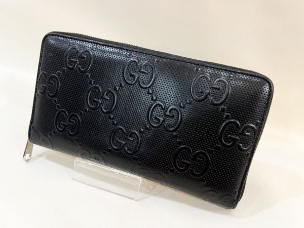 百貨店購入 GUCCI/グッチ GGエンボス ジップアラウンド