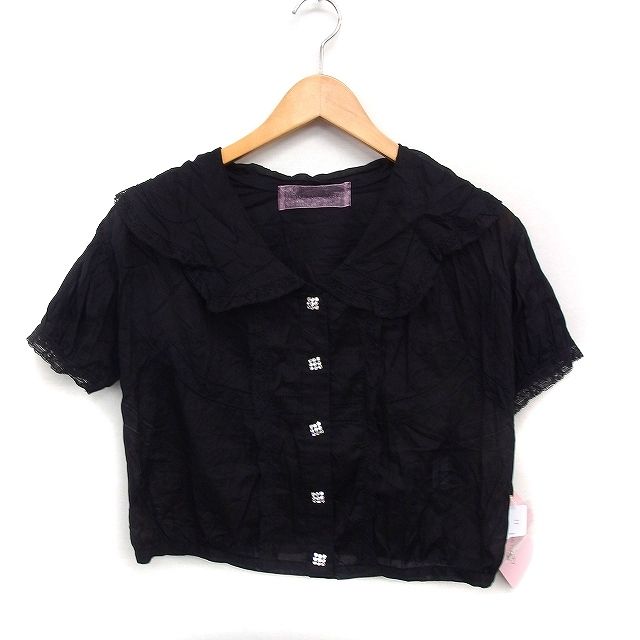 Honey mi Honey - 新品タグ付き♡レースブラウス ハニーミーハニー HONEY MI HONEY タグ付き シアー シャツ