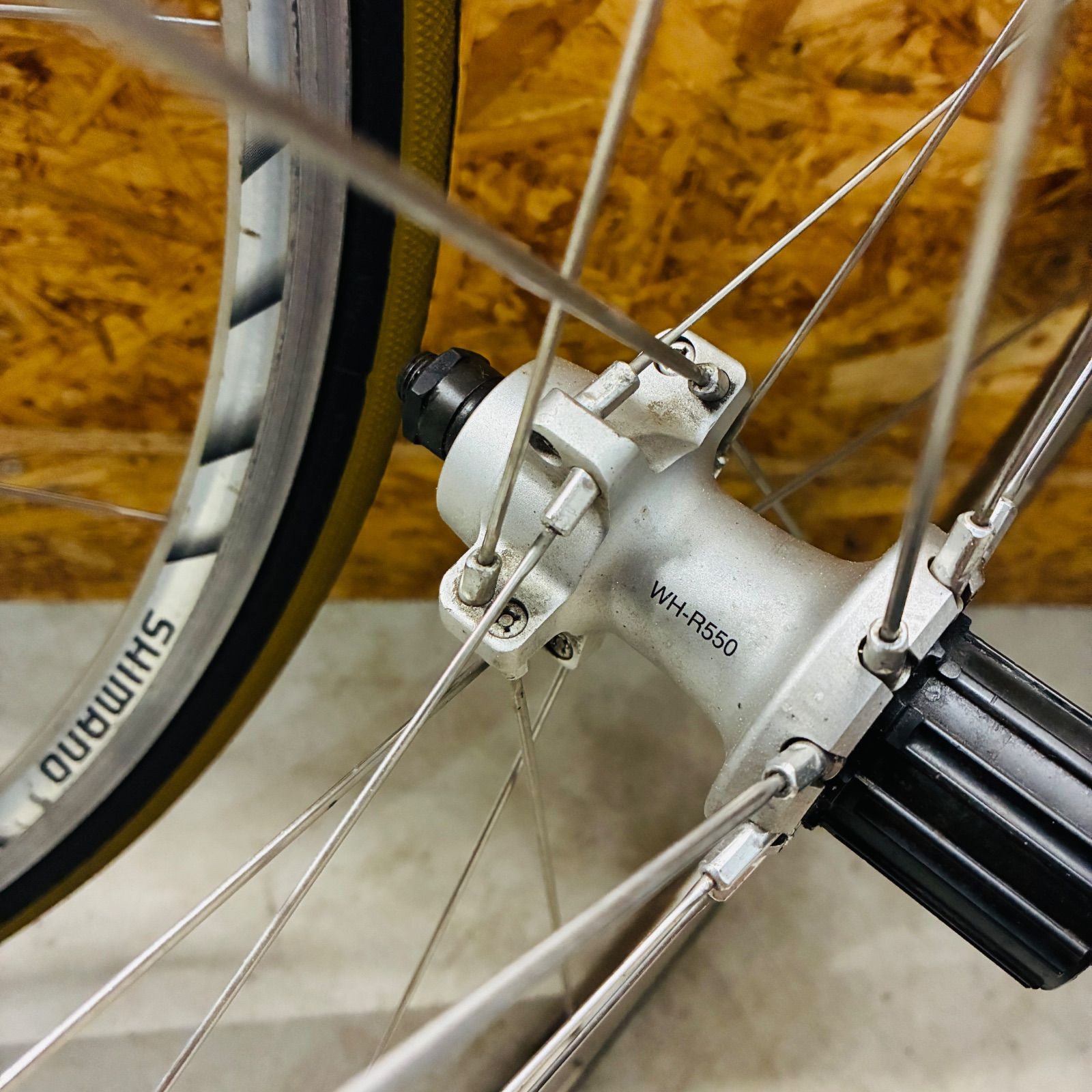 中古品】 SHIMANO WH-R550 クリンチャー wo ホイール 前後セット 