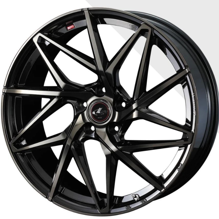 ウェッズ レオニスIT 18インチ 8.0J PBMC/TI ホイール4本/メッキ 