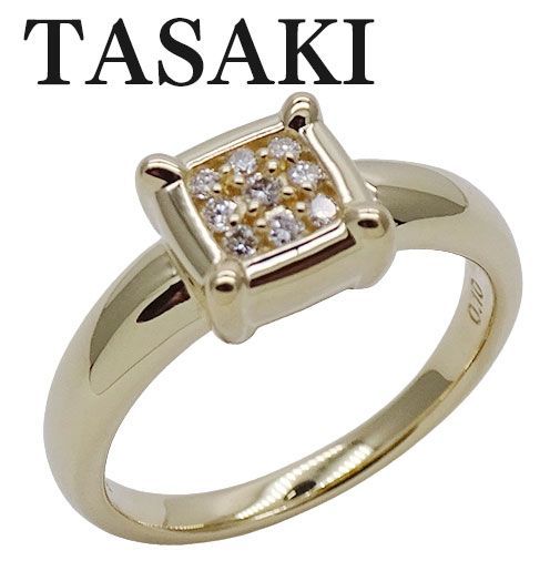 タサキ TASAKI リング 指輪 レディース ダイヤモンド K18YG イエロー