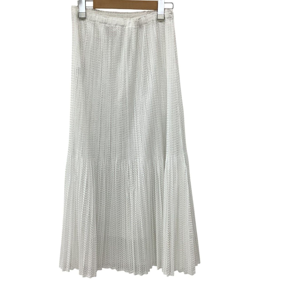 ISSEY MIYAKE イッセイミヤケ PLEATS PLEASE スカート ペチコート付き SIZE 3 PP53-JG524 ホワイト