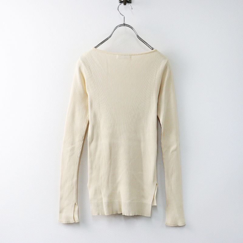 ロンハーマン別注オーラリー　ギザボートネック プルオーバー　クリーム　0 オーラリー AURALEE x ロンハーマン Ron Herman ギザボート