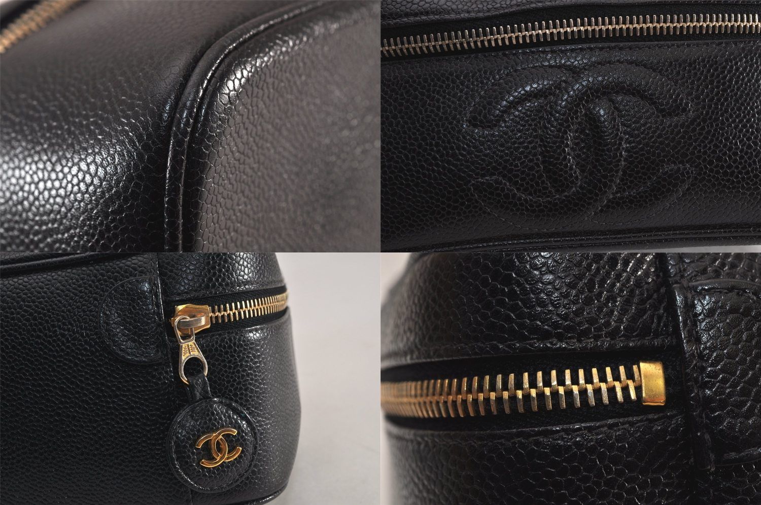 ◆シャネル　キャビアスキン　バニティバッグ　バニティ　ジャンク品 シャネル バニティバッグ今なら高く売れます！枚方市樟葉駅前の