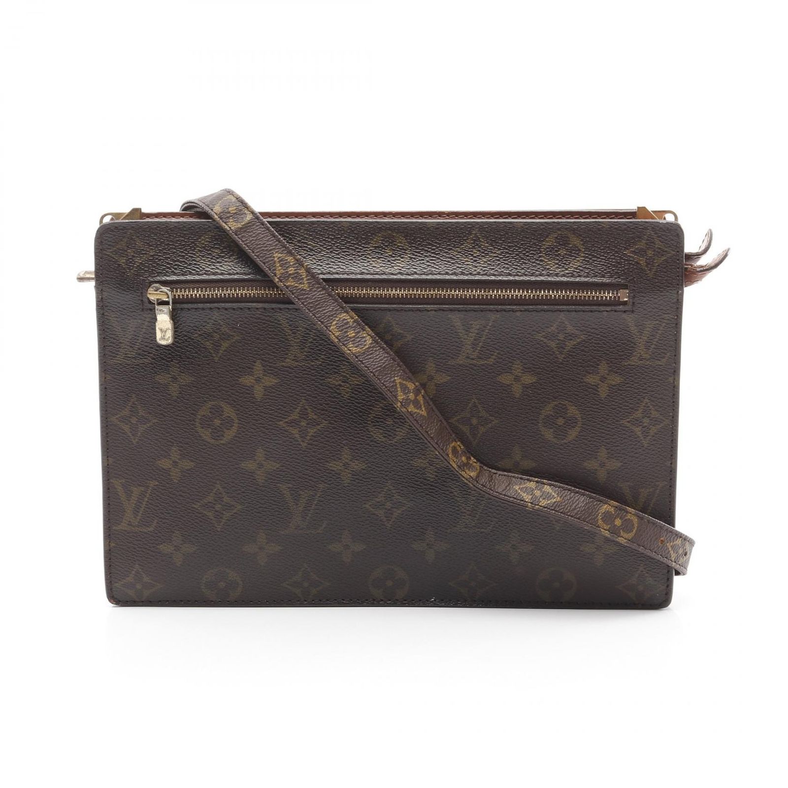 ルイ ヴィトン LOUIS VUITTON ショルダーバッグ アンギャン M51205 PVCコーティングキャンバス レザー アギャン レディース Used B