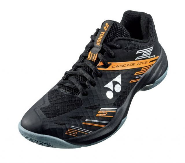 YONEX ヨネックス パワークッションカスケードアクセルワイド ブラック/オレンジ 28 SHBCA1W 401 | パワークッションカスケードアクセルワイド ブラックオレンジ シューズ 靴 フィット トウアシ