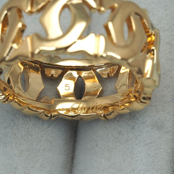 カルティエ リング アントルラセ 52号 K18YG #166407 - メルカリ 