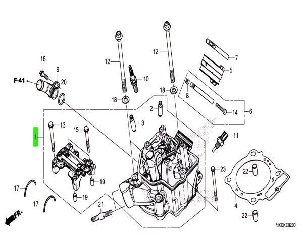 CRF450R シリンダーヘッド