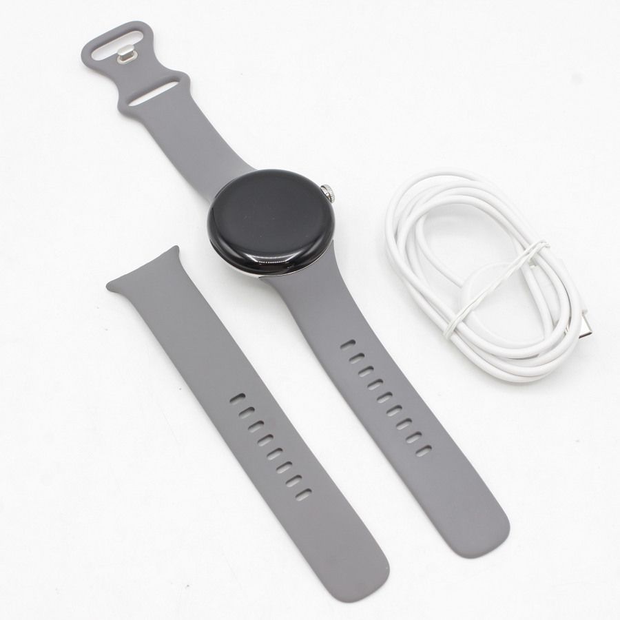 美品】Google Pixel Watch LTE GA04311-TW Polished Silver ステンレス