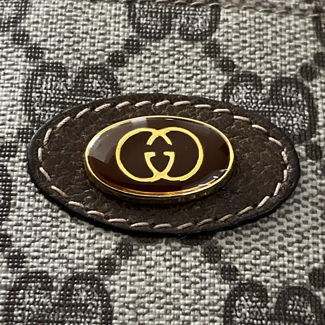 オールドグッチ　ミニショルダーバッグ　GGスプリーム　ポシェット　PVCレザー オールドグッチ ミニショルダーバッグ GGスプリーム ポシェット