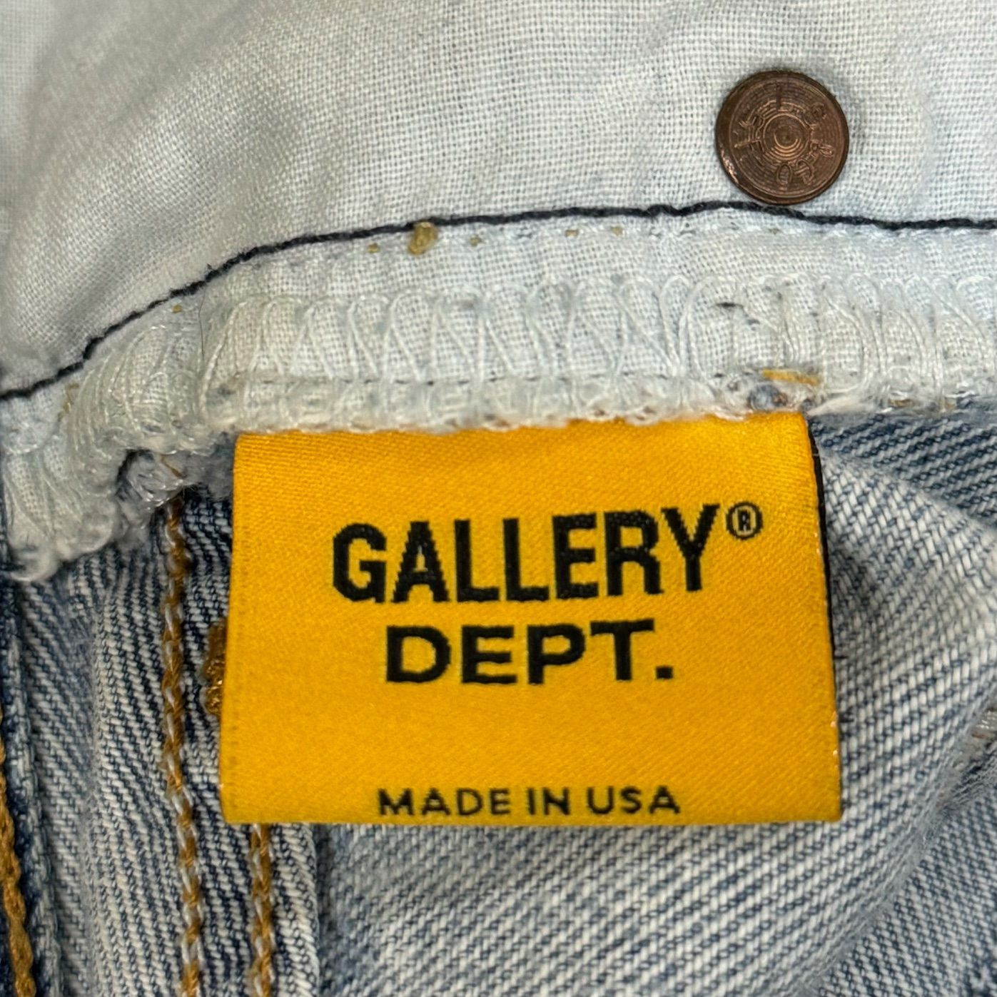 GALLERY DEPT 5001 クラッシュリペアデニムパンツ ジーンズ ダメージ 