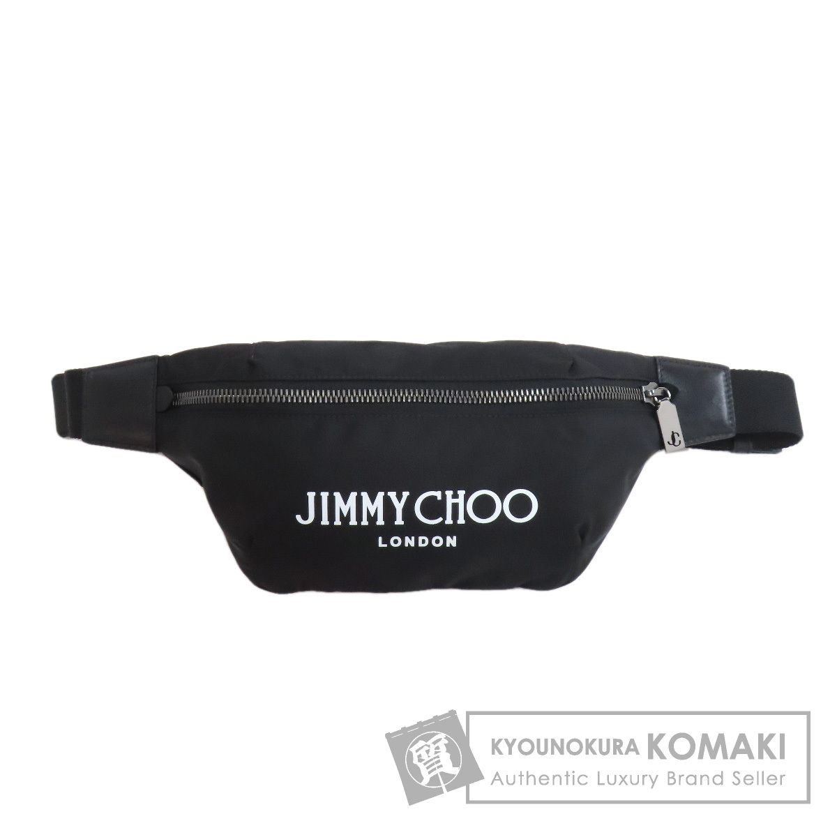 Jimmy Choo ジミーチュウ ロゴ ヒップバッグ ウエストバッグ ナイロン レディース