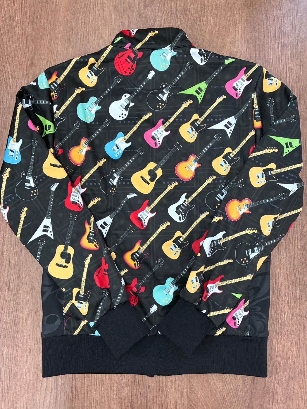 サイズ:M LOUDMOUTH ラウドマウス;裏起毛ジップジャケットロゴ刺繍