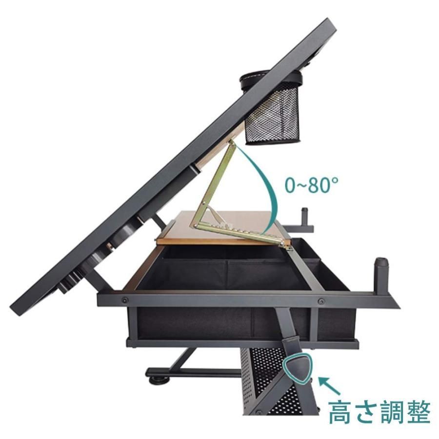 図面テーブル,高さ調節可能製図 チルト可能なテーブルトップ アート
