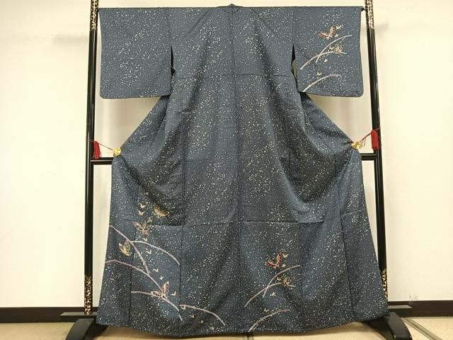 平和屋着物▽訪問着　単衣　舞蝶文　洗える着物　AAAU8645fy 平和屋着物▽訪問着 単衣 舞蝶文 洗える着物 AAAU8645fy