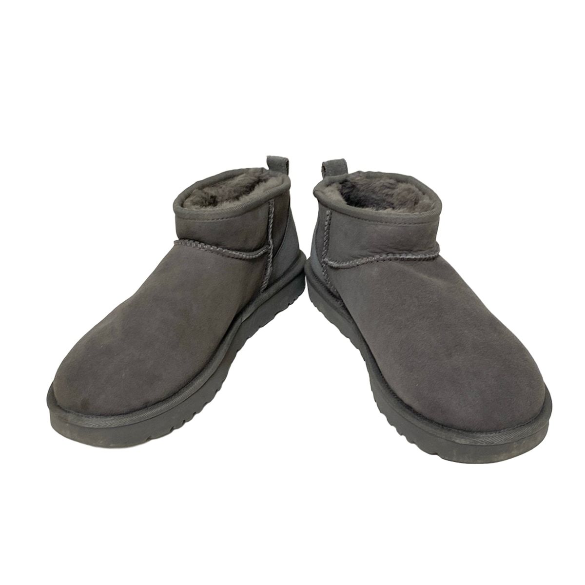 UGG アグ ショートブーツ 27 メンズ クラシック ウルトラ ミニ 1116109 グレー ムートン