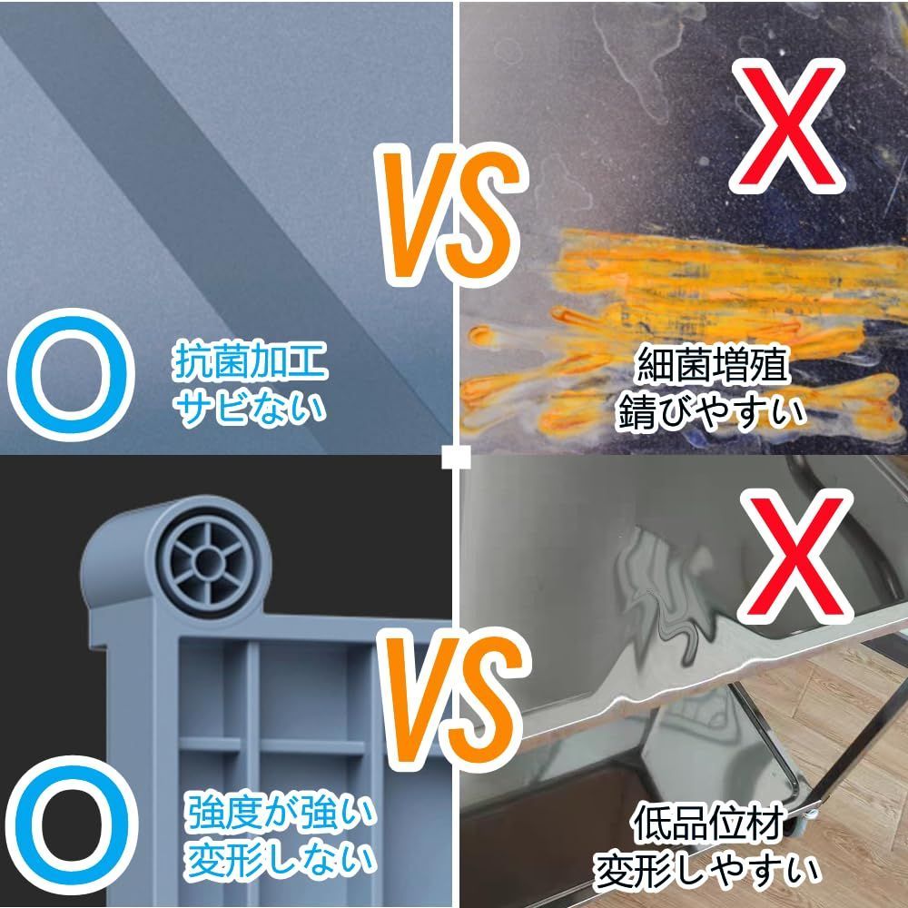 Amazon.co.jp: Tappros サービスワゴン キッチンカート 業務用