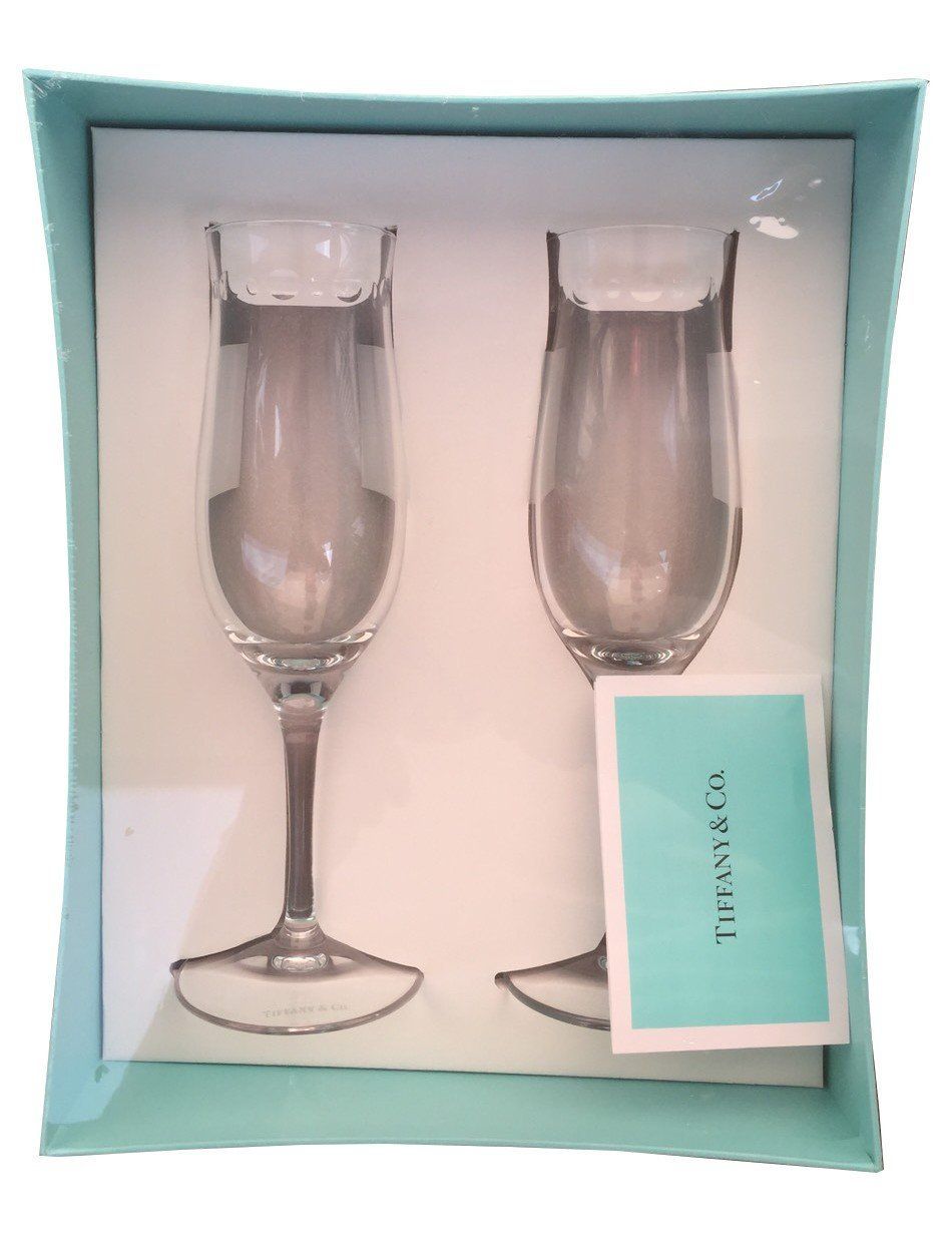 ティファニー ガラス スウィング ペア シャンパングラス