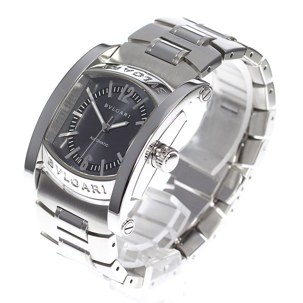 ブルガリ アショーマ AA44S 自動巻き シルバー メンズ 腕時計 銀座限定