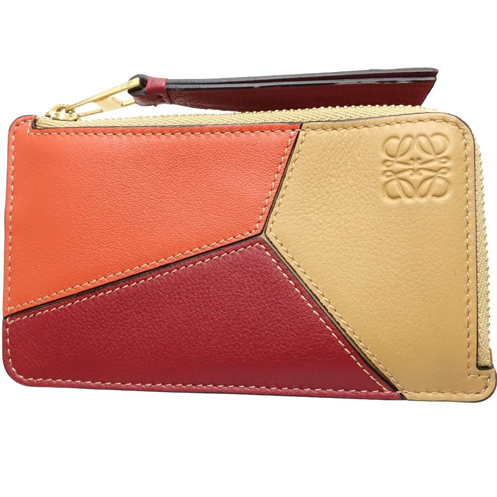 ☆美品☆LOEWE　ロエベ　パズル コインカードホルダー ゴールド　カード　小銭 LOEWE PUZZLE(ロエベ パズル) コインケース・小銭入れ