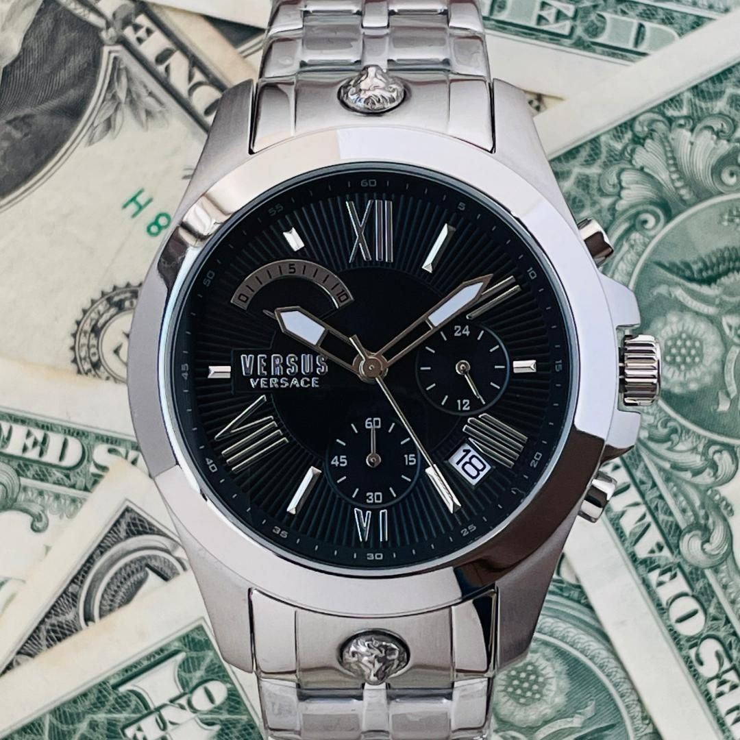 VERSUS シルバー ブラック 腕時計