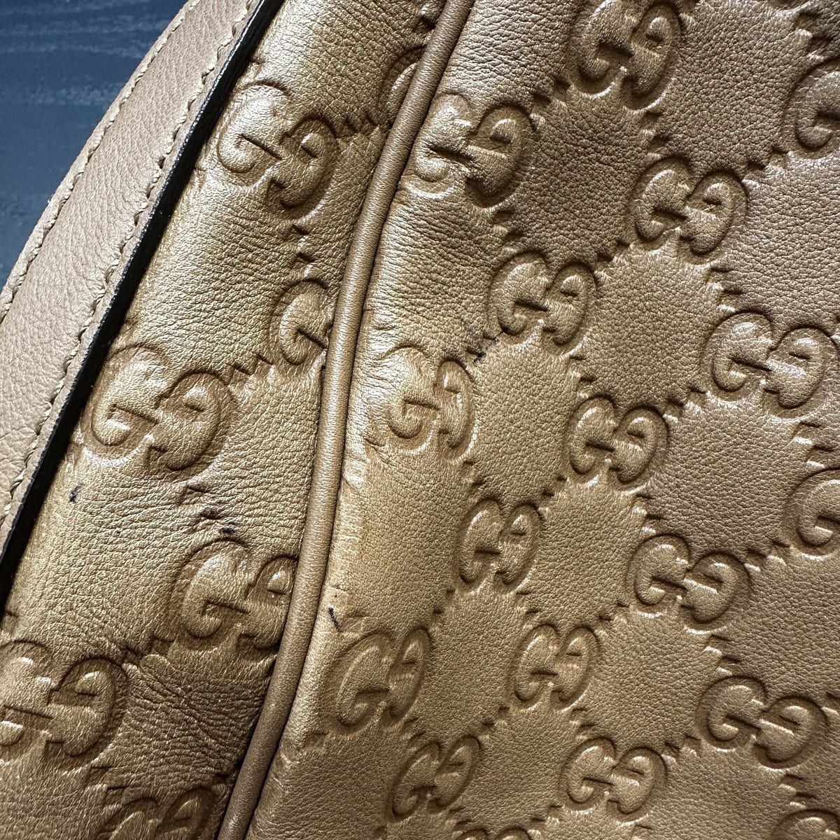 GUCCI【グッチ】 232945 ワンショルダーバッグ ホーボー グッチシマ レザー キャメル レディース ファッション 【中古】 GUCCI【グッチ】 232945 ワンショルダーバッグ ホーボー グッチシマ