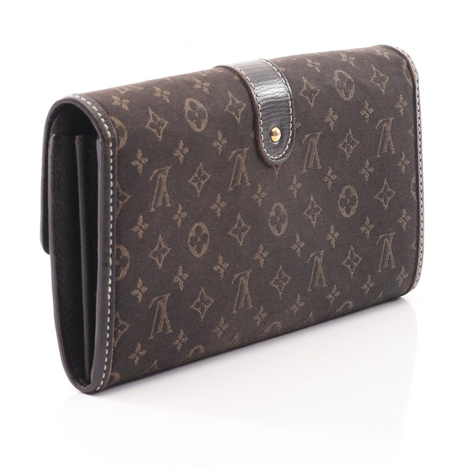 ルイ ヴィトン LOUIS VUITTON 二つ折り長財布 ポルトフォイユ サラ M63006 フザン キャンバス レザー ポルトフォイユ サラ レディース Used A