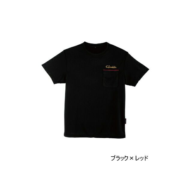 ≪ 25年3月新商品 ≫ がまかつ KM Tシャツ GM-3780 ブラック×レッド 3Lサイズ