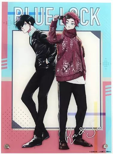 中古】雑貨 糸師凛＆糸師冴 アクリルA4パネル 「ブルーロック 当たり