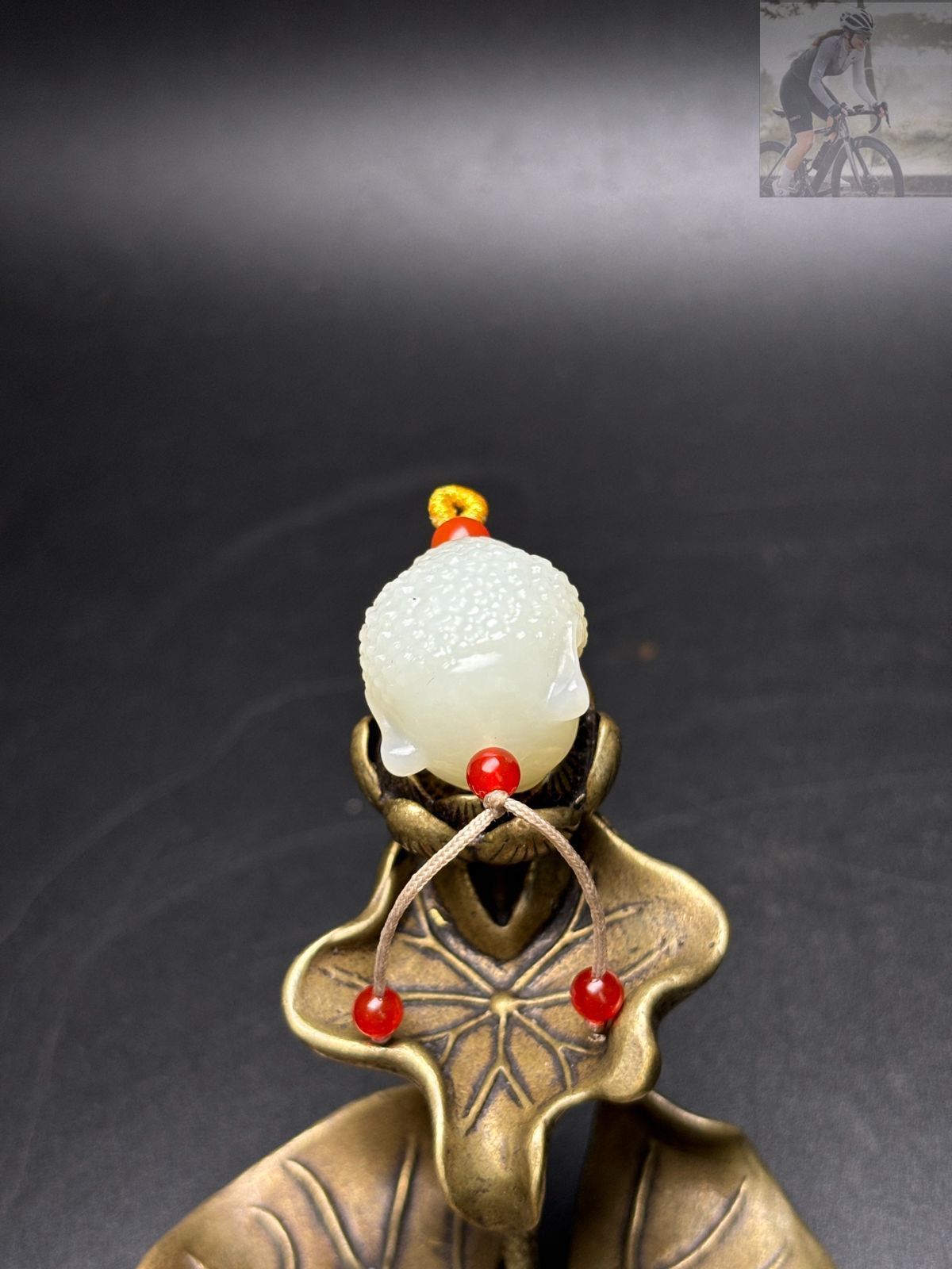 旧家蔵出し 和田玉細密彫 羊脂白玉 仏首 極美品 彫刻 根付 裝身