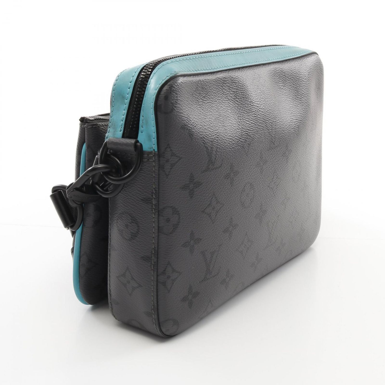 【新品・未使用品】ルイ ヴィトン LOUIS VUITTON トリオ メッセンジャー ショルダーバッグ 斜め掛け モノグラムエクリプス カーキグリーン  レッド 赤 ブラック金具 M23783 箱付