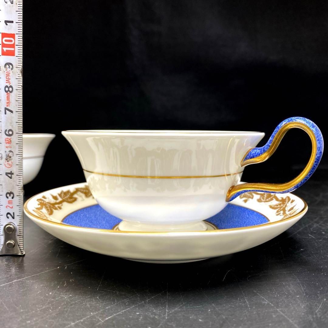 ウェッジウッド ホワイトホールパウダーブルーカップ＆ソーサー5客