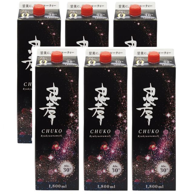 1ケース単位6本入り 泡盛 30度 忠孝 1.8L パック 1800ml 6本