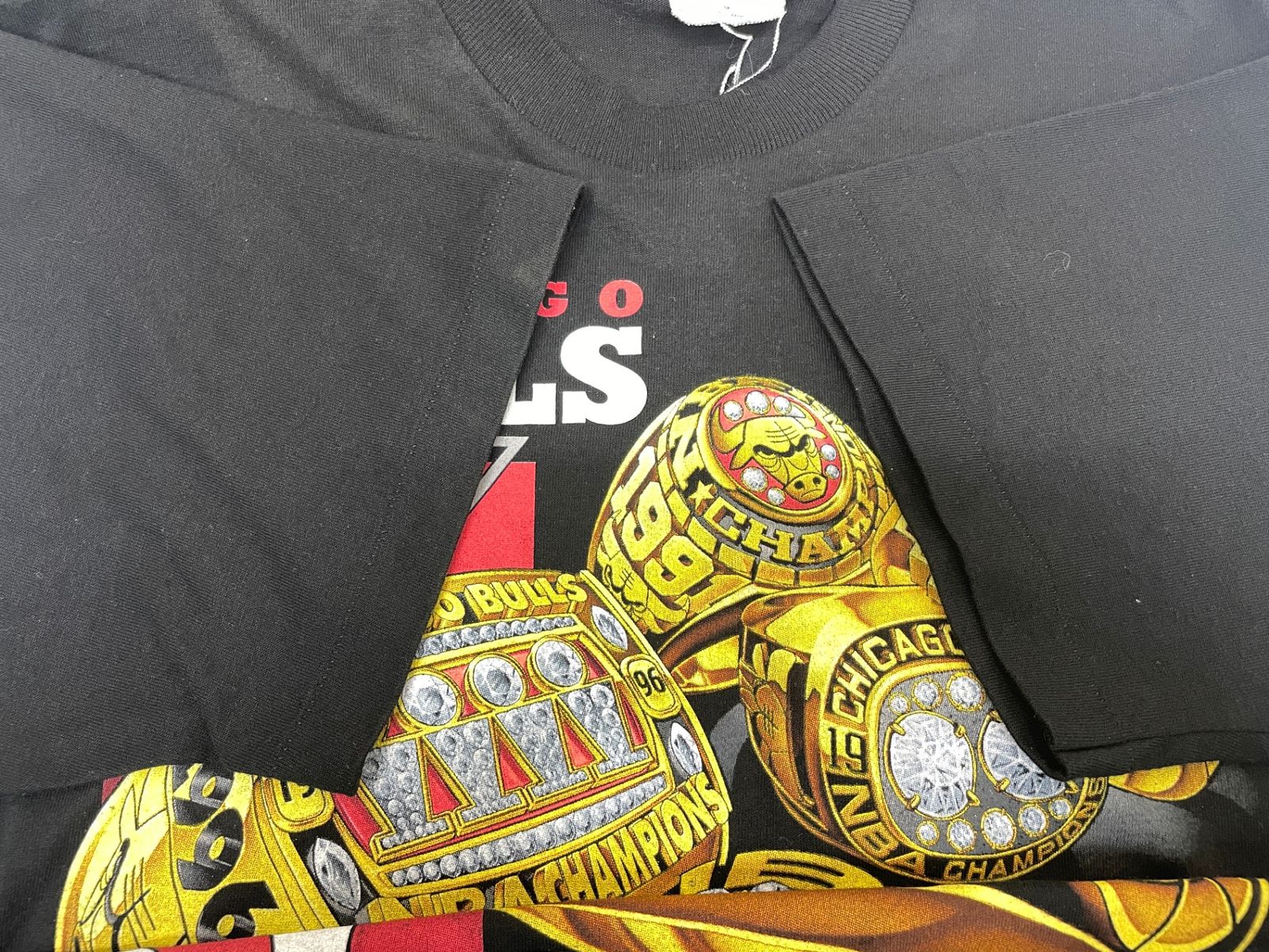 チャンピオン　シカゴブルズ　tシャツ 古着 90s NBA シカゴブルズ CHICAGO BULLS チャンピオンリング T