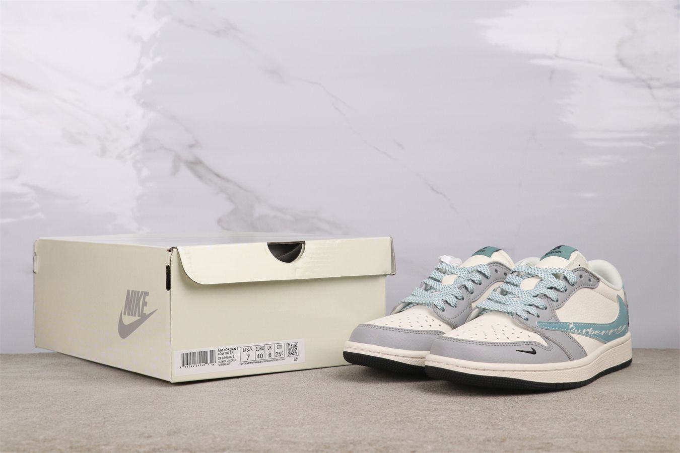 Air Jordan ローカット シューズ ホワイト/グレー エア ジョーダン 1 ナイキ スニーカー レディース ウィメンズ
