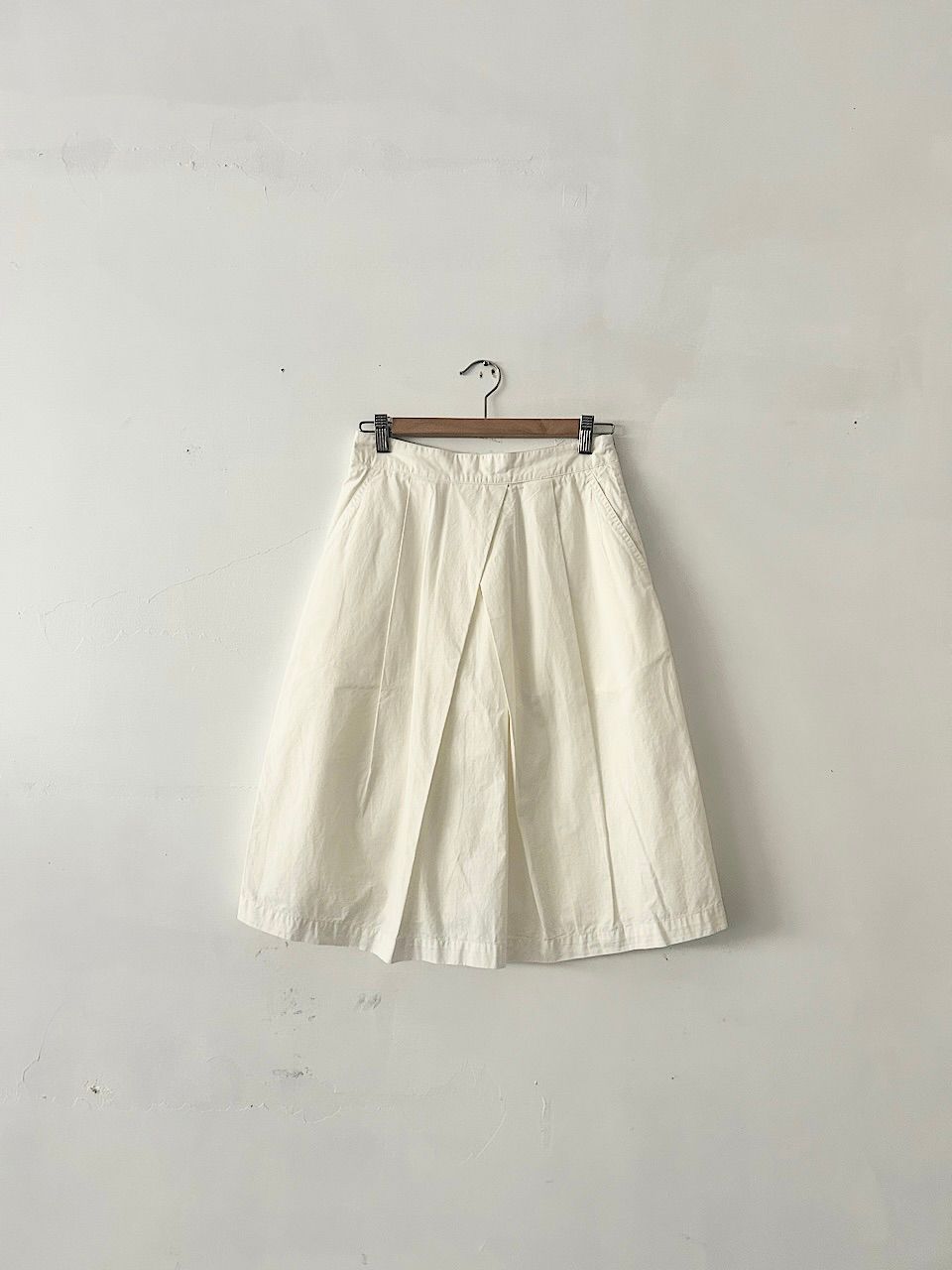 MHL Superfinetwill コットン ロングスカート ホワイト サイズ2