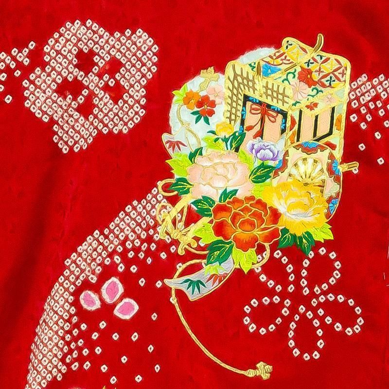 高級羽子板飾り 18号 匠一好作 面取ガラス 正絹 絞り刺繍 伝統工芸