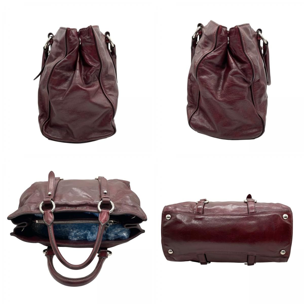 美品 希少カラー MIUMIU ミュウミュウ ハンドバッグ ショルダーバッグ