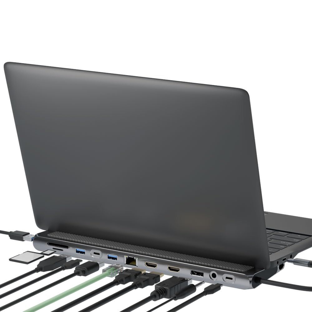 エアリア REVERSIBLE TWELEVE Ver.DP ノートパソコン ドッキングステーション 4K HDMI DP USB SD MicroSDカードリーダー 3.5mmAudio LAN PD 最大100W 増設 リバーシブル SD-CMULT