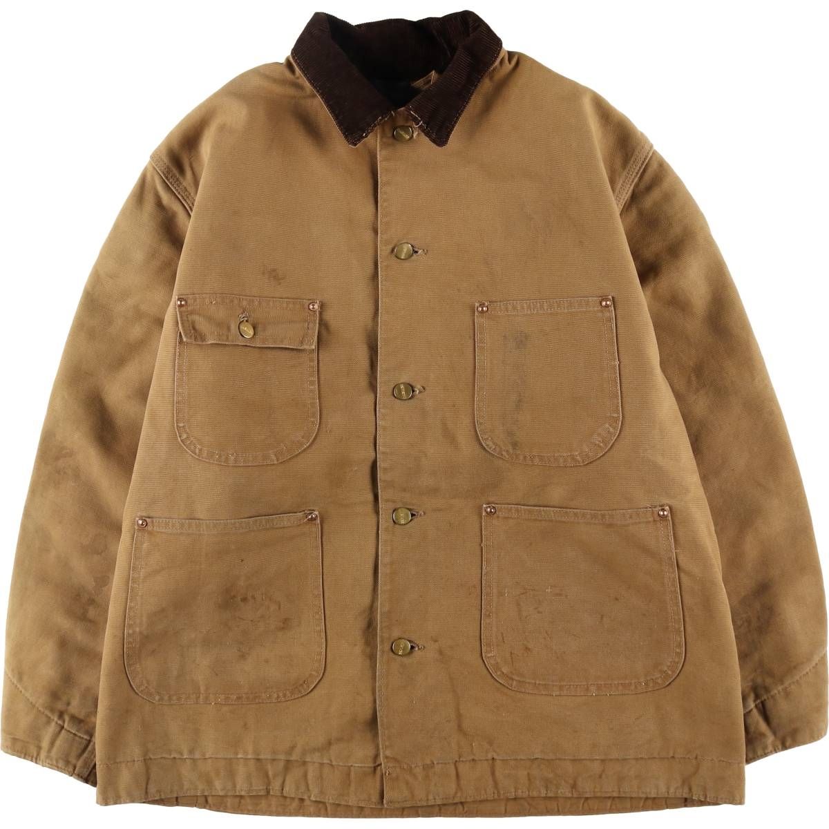 【値引き】Carhartt ミシガンコート チョアコート　裏地有　古着 Carhartt（カーハート） 裏地キルティング ミシガンチョアコート