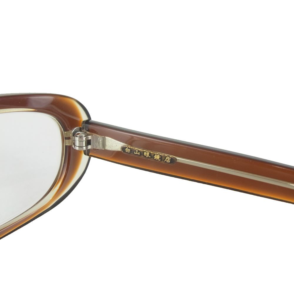 白山眼鏡店 メガネ ウェリントン ベッコウ柄 べっ甲 メンズ レディース