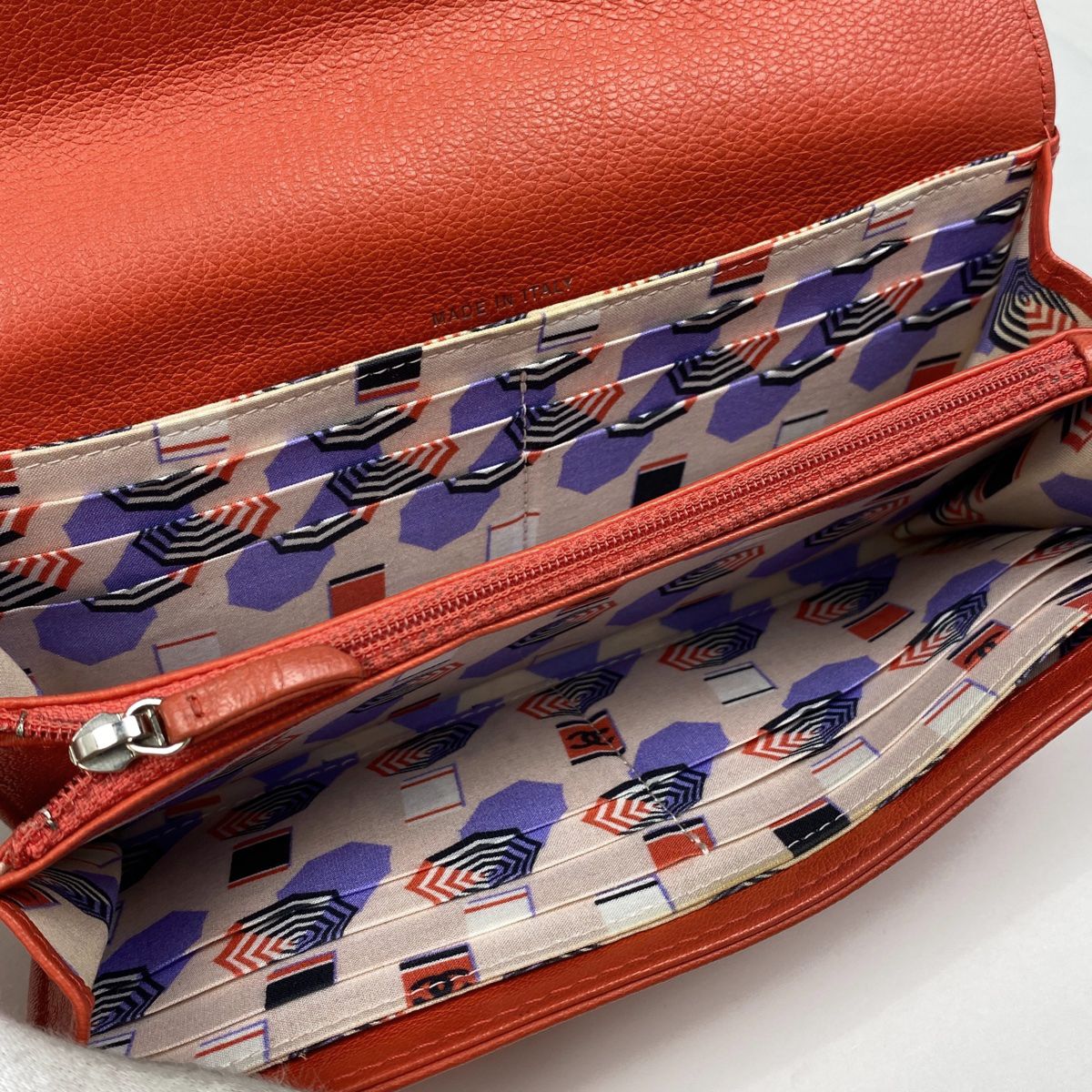 シャネル CHANEL ココマーク 二つ折り長財布 パラソル 長財布 レザー  