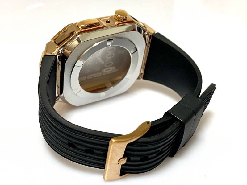 フルローズゴールド ４５mm ４４mm SE 1 2 3 series4 5 6 7 8 Apple Watch ラバーアップルウォッチバンド カバーメタリックケースキラキラ ベルト カスタム バックル WWW_OPDRERGINERDOGAN_COM