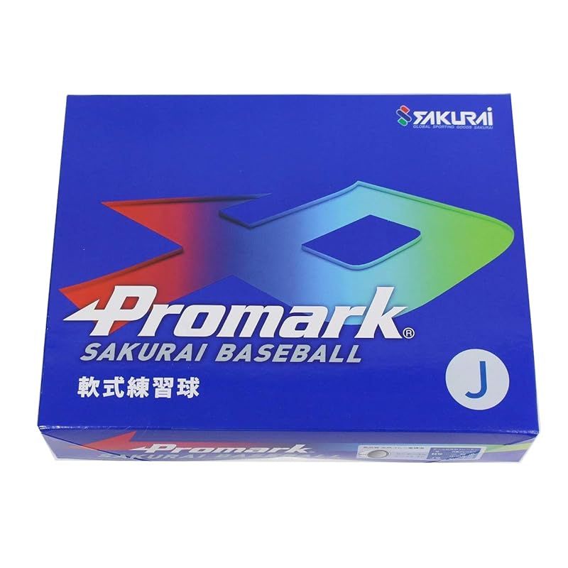 サクライ貿易 SAKURAI Promark プロマーク 野球 軟式 練習球 J号 12球入り 1ダース 69mm LB-312J DZ ホワイト 1