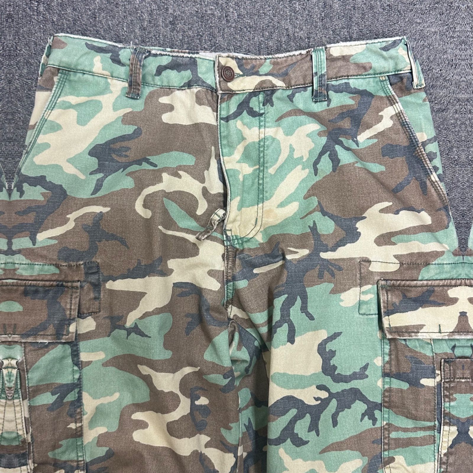 新品・未使用 erl ERL カモフラージュ カーゴパンツ M