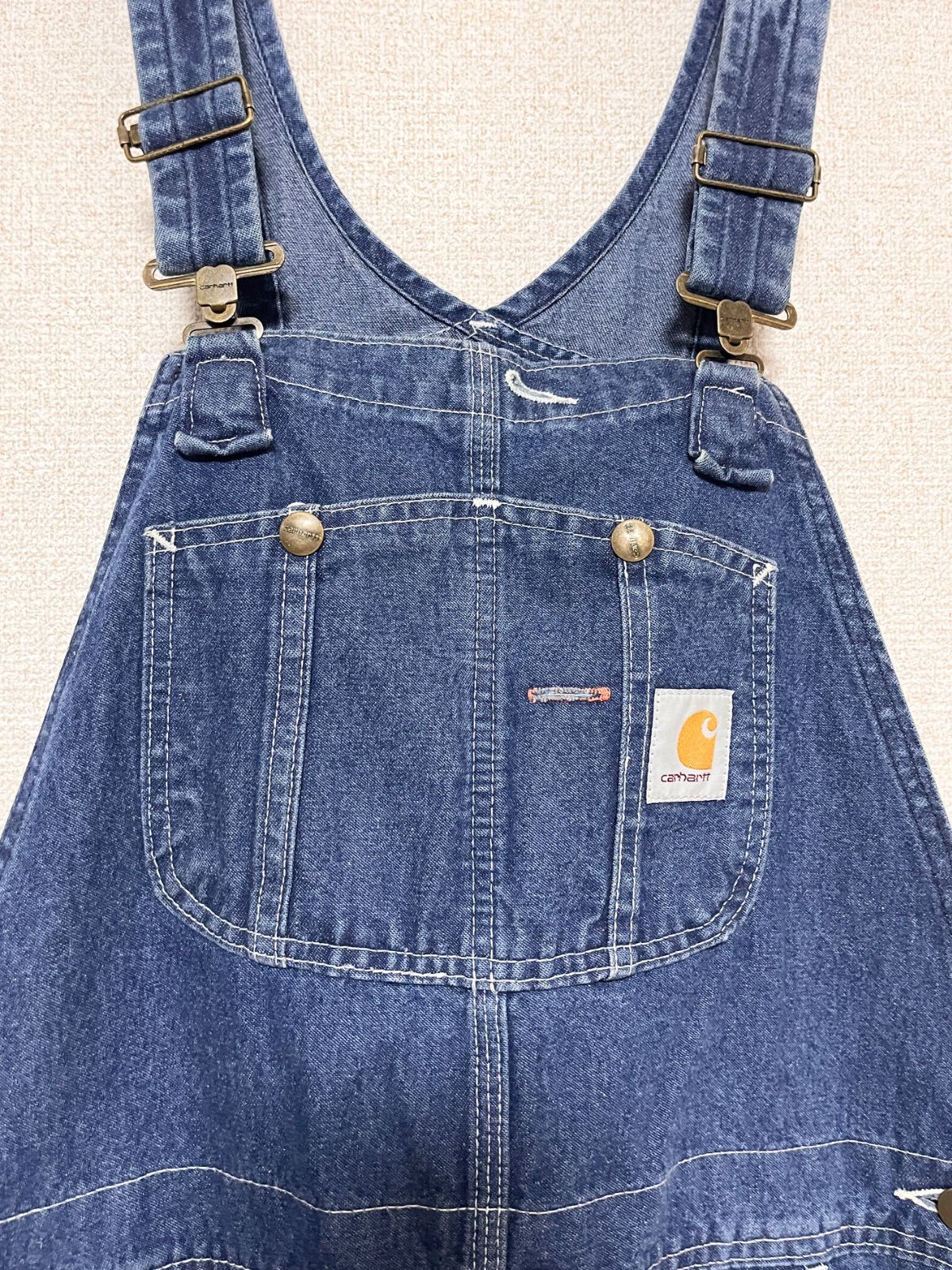 carhatt カーハートデニム　オーバーオール　未使用　試着のみ　38×30 carhatt カーハートデニムオーバーオール未使用試着のみ38×30